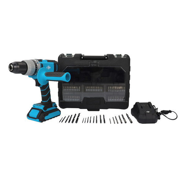Set perceuse à percussion 20V + 72 accessoires
