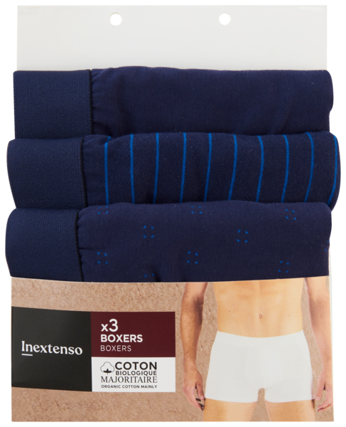  Pack De 3 Boxers Homme Inextenso code EAN 3616742248760 
