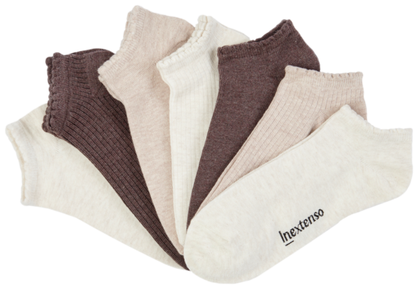  Lot De 7 Paires De Mini Socquettes Femme Inextenso code EAN 3616742836646 
