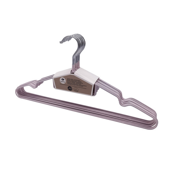 Lot de 10 cintres roses