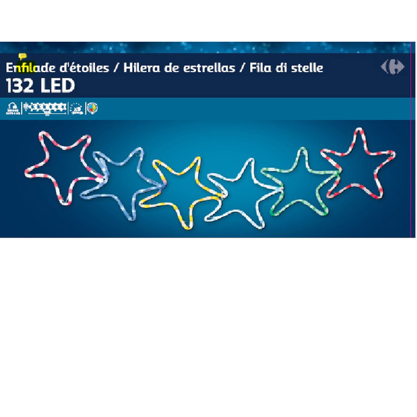 CARREFOUR Enfilades d'étoiles LED code EAN 3616952924508 
