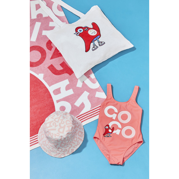 Maillot de bain 1 pièce fille mascotte olympique