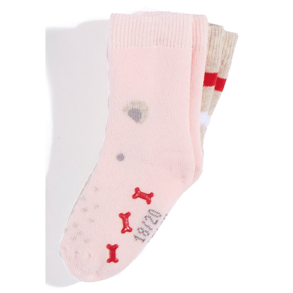 Mi-chaussettes d'intérieur anti-dérapantes bébé
