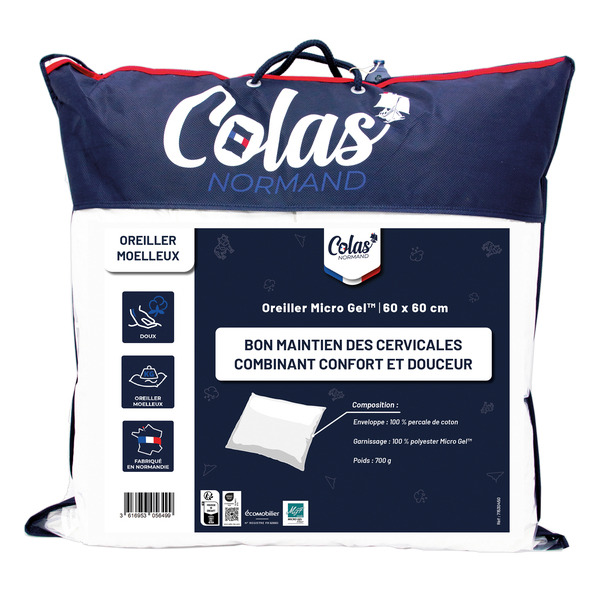 COLAS NORMAND Oreiller ou couette "Microgel" code EAN 3616953056499 