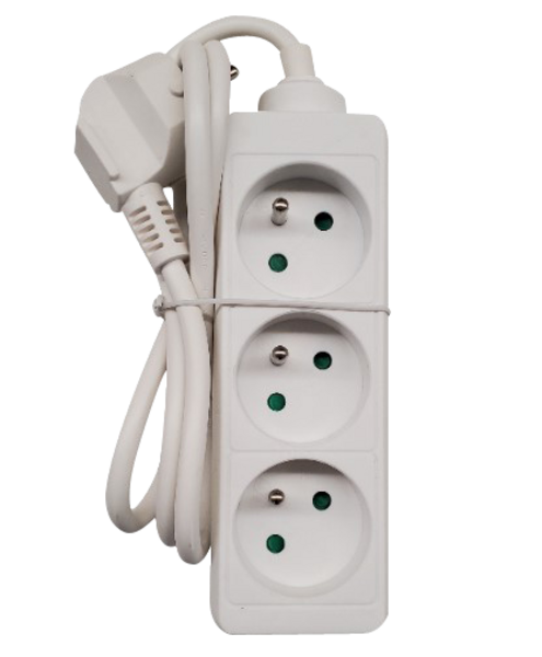 Bloc 3 prises sans interrupteur 