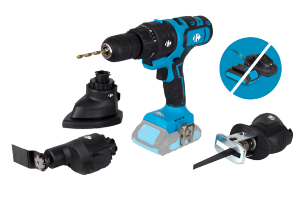  Perceuse 4 en 1 20V sans batterie