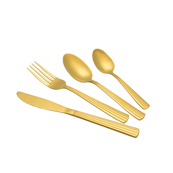 Ménagère 24 pièces or