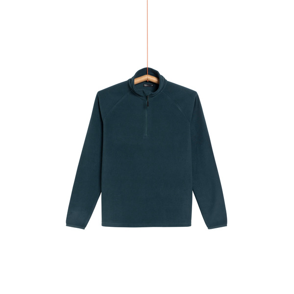 Sweat polaire col zippé homme