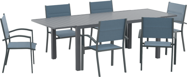 LA TABLE ET LES 6 FAUTEUILS