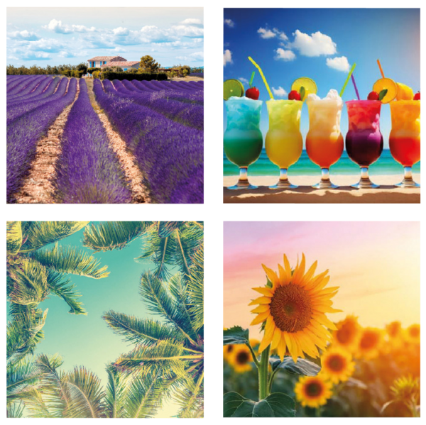 Lot de 20 serviettes photoprint