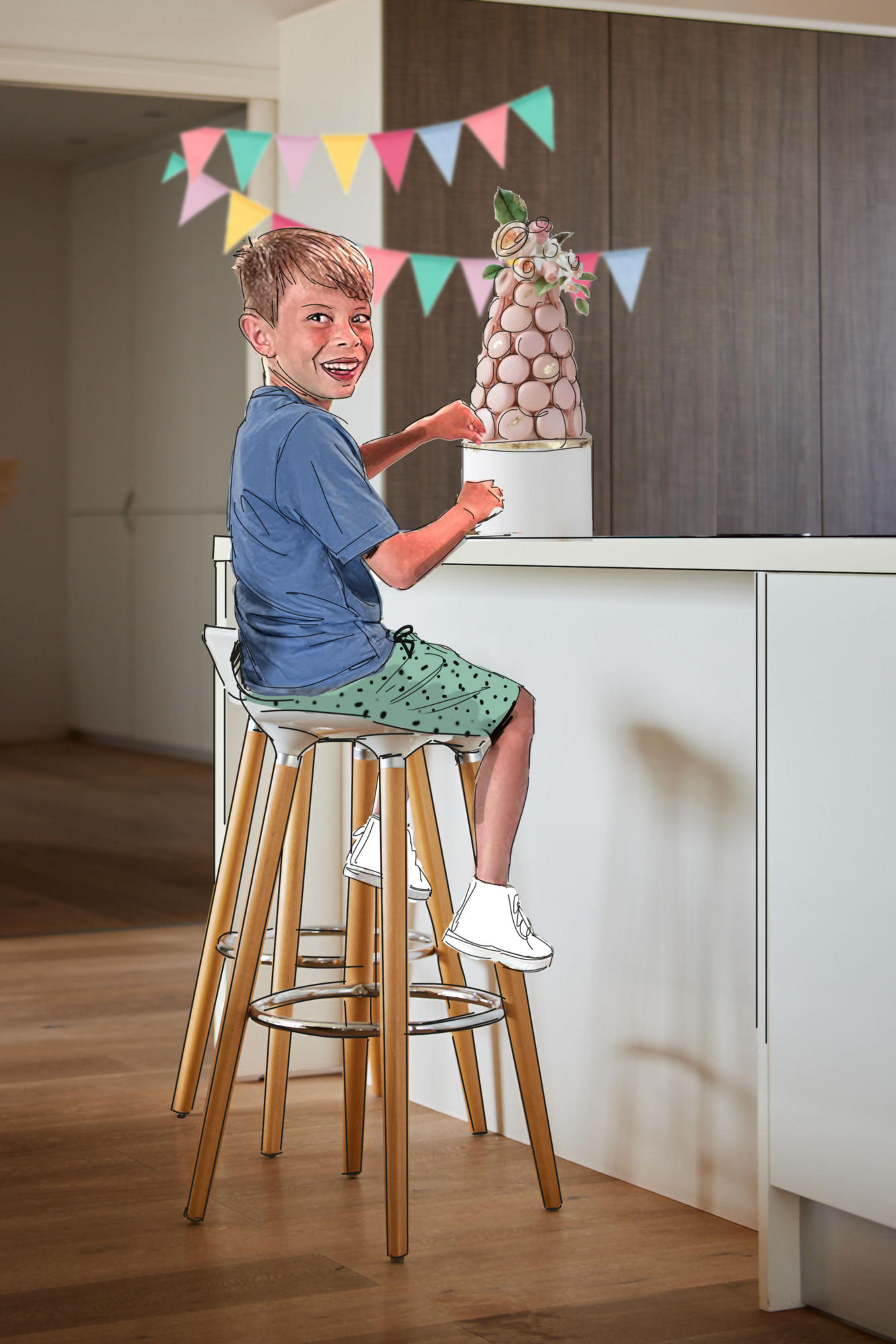 TISSAIA BERMUDA ENFANT  code EAN 3617040175598 