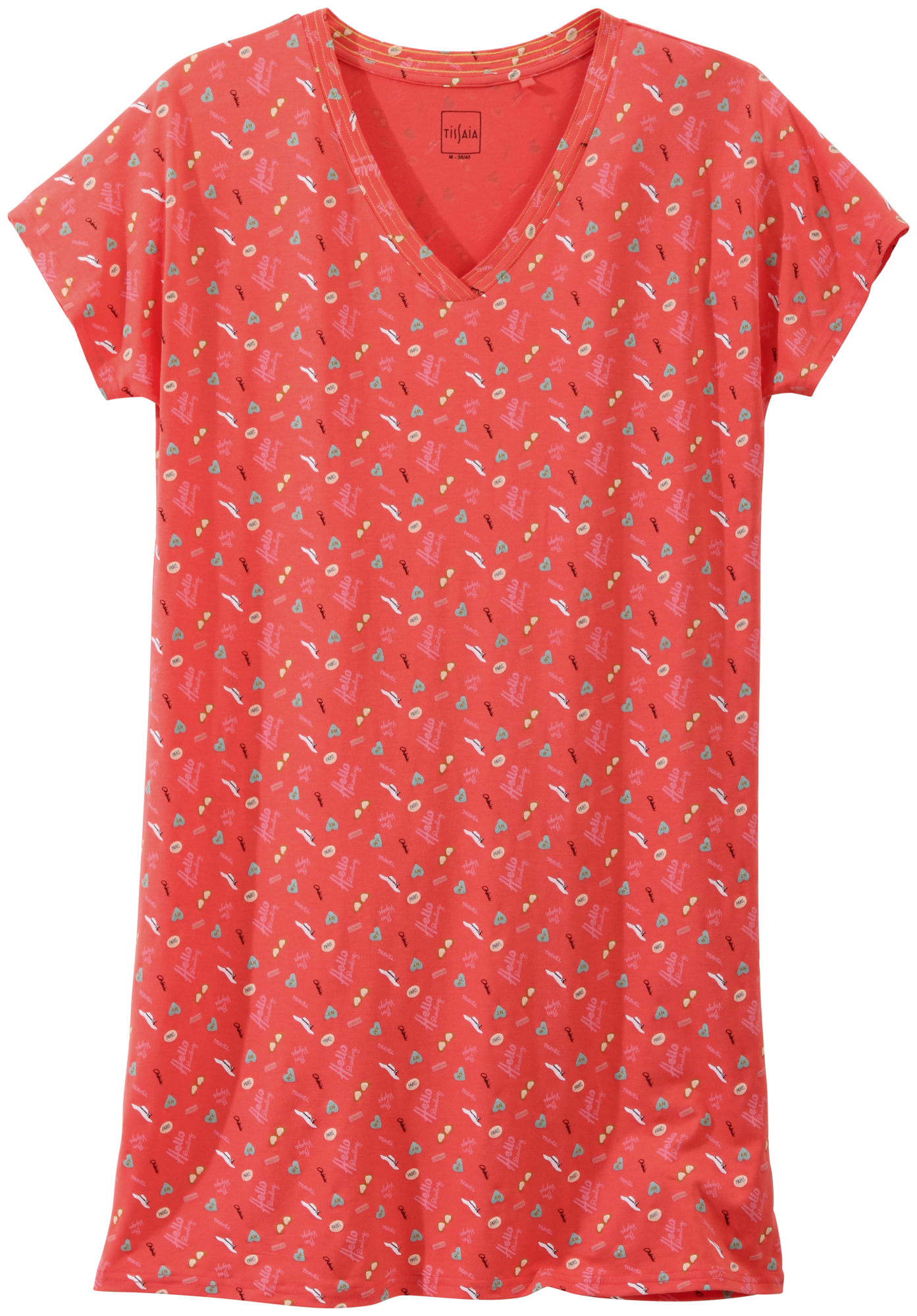 TISSAIA BIG T-SHIRT OU PYJAMA COURT FEMME code EAN 3617040762927 