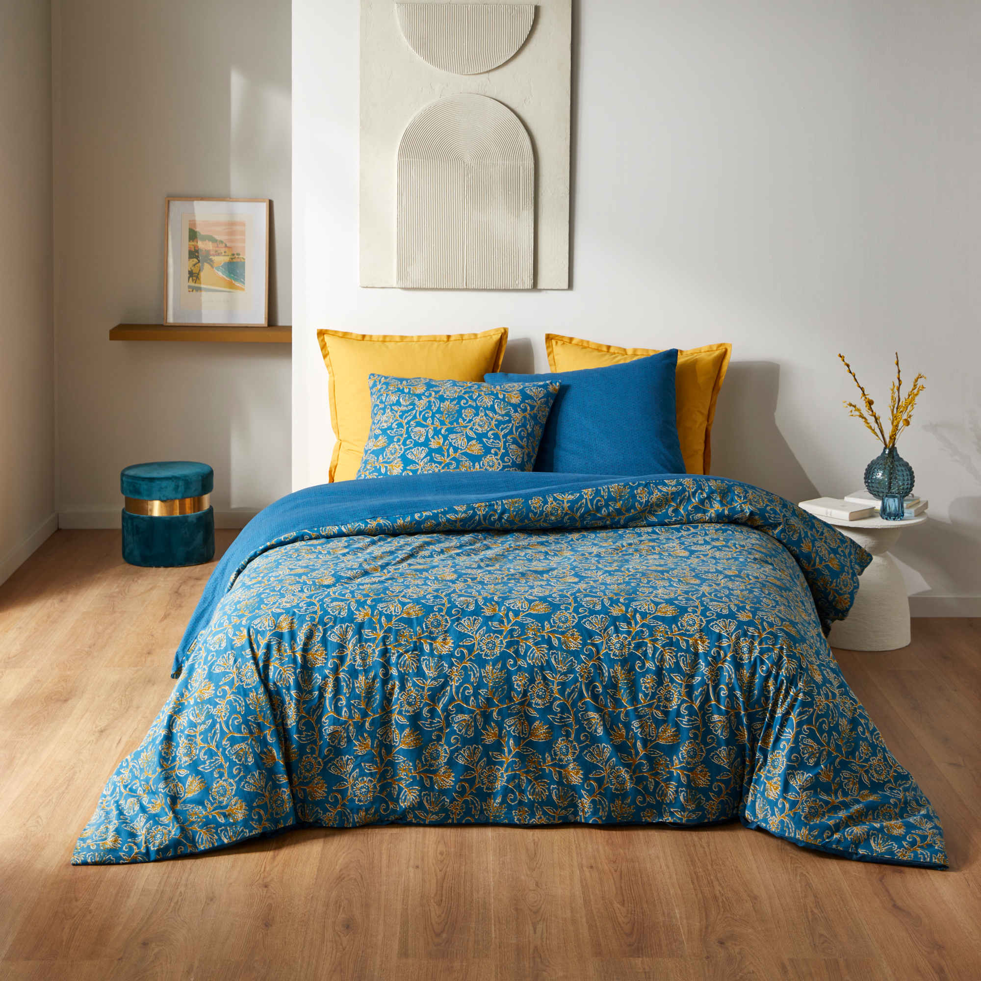 TISSAIA PARURE HOUSSE DE COUETTE 200X200 CM + 2 TAIES D'OREILLER 63X63 CM code EAN 3617040955909 