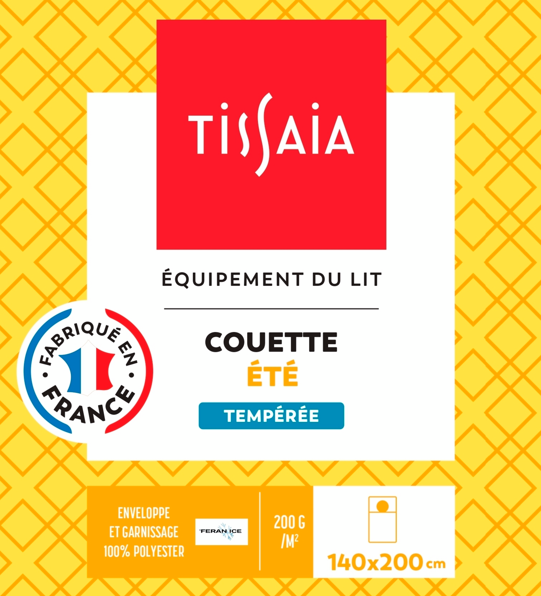 TISSAIA COUETTE ÉTÉ 140X200 CM code EAN 3617041202125 