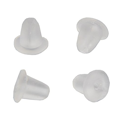 BOUTIQUE DES COULEURS LOT DE 200 (5,48g) FERMOIRS EMBOUTS PLASTIQUE POUR BOUCLES D'OREILLES 4x4mm - LIVRAISON GRATUITE - CREATION PERLES code EAN 3623283884241 