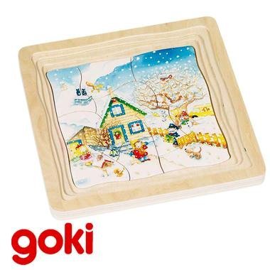 Puzzle éducatif en Bois 48 pcs Apprendre les sa...