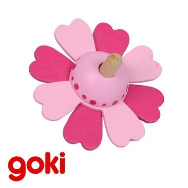 Grande Toupie fleurs en bois 7,5 cm Jouet pour ...