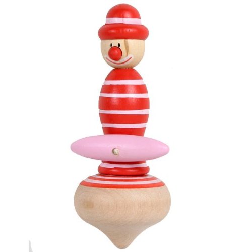 Toupie clown avec lanceur corde Jeu jouet en bo...