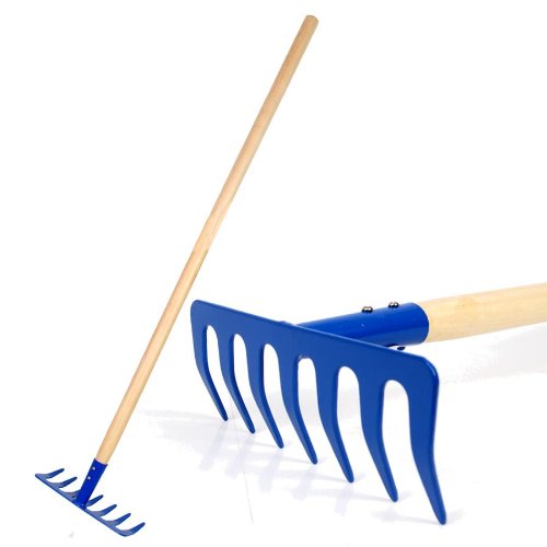 Rateau rectangulaire bleu métal et bois 86 cm outil de jardin pour enfant 4 ans 3640566019121 Goki Rateau rectangulaire bleu métal et bois 86 cm outil de jardin pour enfant 4 ans 3640566019121 Goki