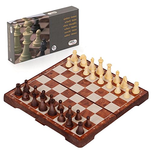 Double Jeu d'échecs dames Jeux de société coffr...