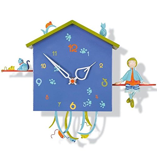 Horloge pendule murale pour enfant Alabonneheur...