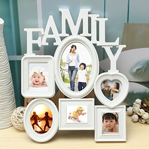 Photo cadres photo frame wall hanging photo titulaire affichage maison decor plastique blanc 3642647637880 Aliciashouse