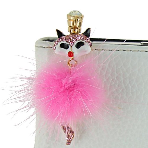 Bijou de telephone portable RENARD POMPON STRAS...
