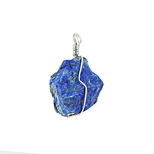 Pendentif pierre naturelle brute wire wrapping - Lapis lazuli 3659870104522 Equilibre & Sens