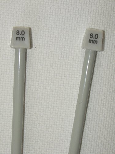 1 Paire d' AIGUILLES à TRICOTER Taille 8 ALUMIN...