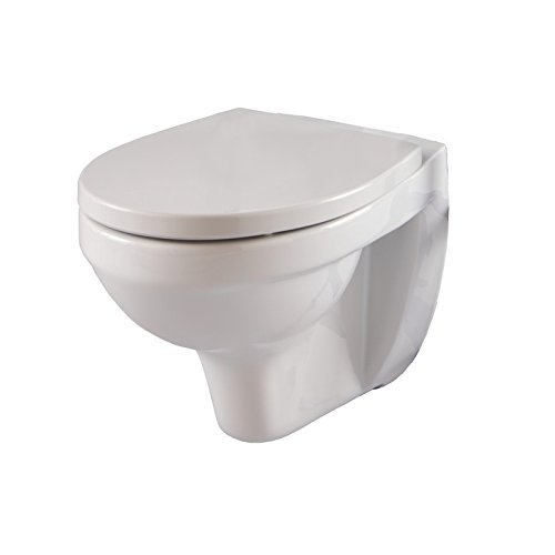 Cuvette suspendue NF blanche en céramique