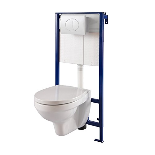 Pack wc suspendu mural + cuvette wc NF