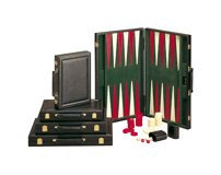 - 32802 - echecs - backgammon luxe noir moyen