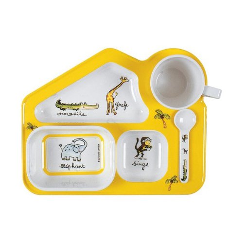 Set de 4pcs mélamine jungle