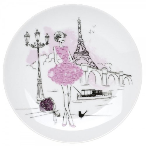 Assiettes à dessert Les parisiennes Coffret de ...