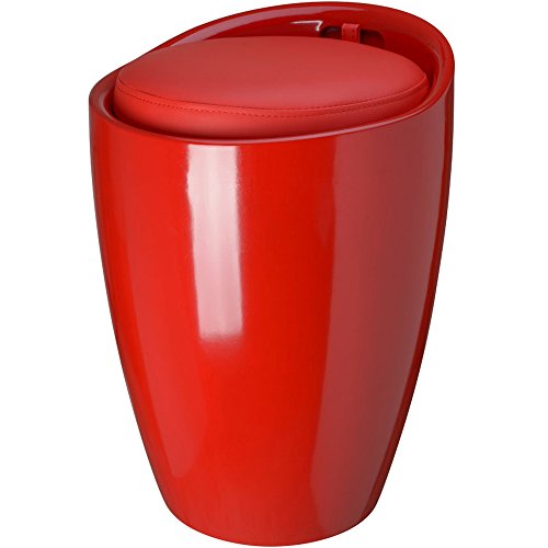 La chaise longue Pop Pouf Plastique Rouge 36 x ...