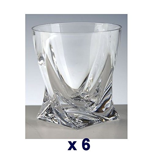 - gobelets whisky cristal quadra blanc boîte de 6*