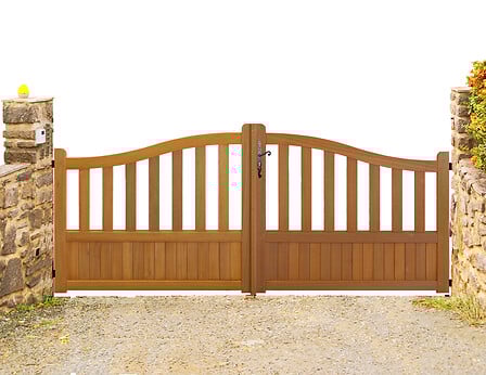 GD MENUISERIES Portail En Bois 'Ajouré' Largeur...