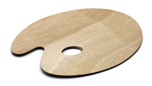 Palette ronde en bois pour mélange de peinture ...
