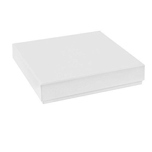 BOITE À CHOCOLAT CARRÉE BLANC 14,2 CM