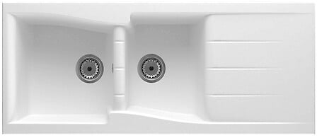 DIADEM DIADEM Evier LUNA 2B - Blanc - 116x50 code EAN 3660428062010 