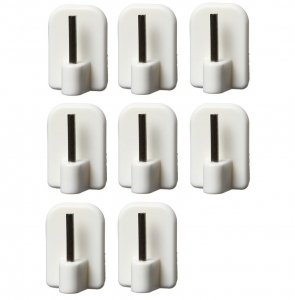 LOT DE 8 CROCHETS AUTOCOLLANTS POUR TRINGLE A R...