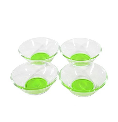 Set de 4 verrines en verre 8.8cm - JAUNE OR