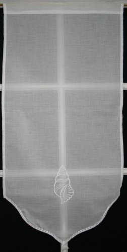 Store Polyester Blanc 70x90 cm