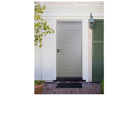 GD MENUISERIES Porte D Entree Blanche  En Acier...