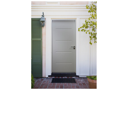 GD MENUISERIES Porte D Entree Blanche En Acier ...