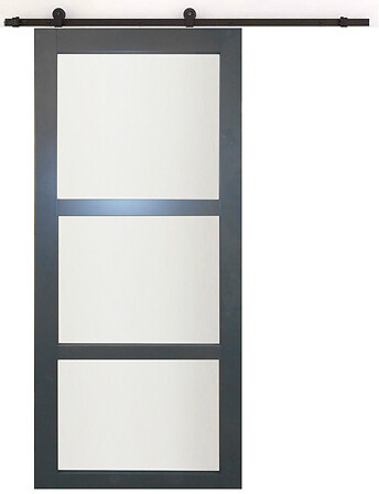 GD MENUISERIES GD MENUISERIES Porte Coulissante "Blakeria" vitrée Gris Anthracite h204xl83+ ... code EAN 3660567015243 