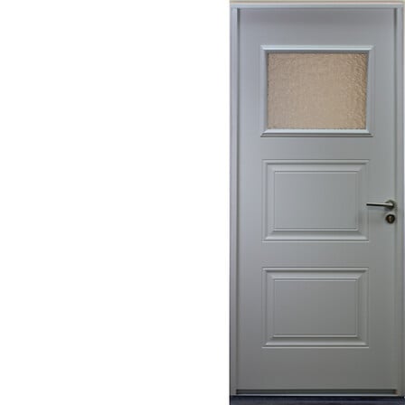 GD MENUISERIES Porte D Entree Blanche En Acier ...