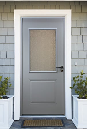 GD MENUISERIES Porte D Entree Blanche En Acier ...