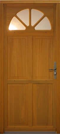 GD MENUISERIES Porte De Service En Bois   Vitre...