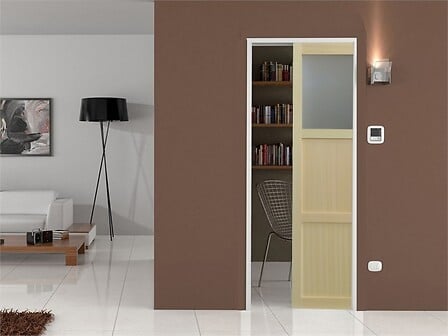 GD MENUISERIES Porte Coulissante 2 Panneaux + 1...